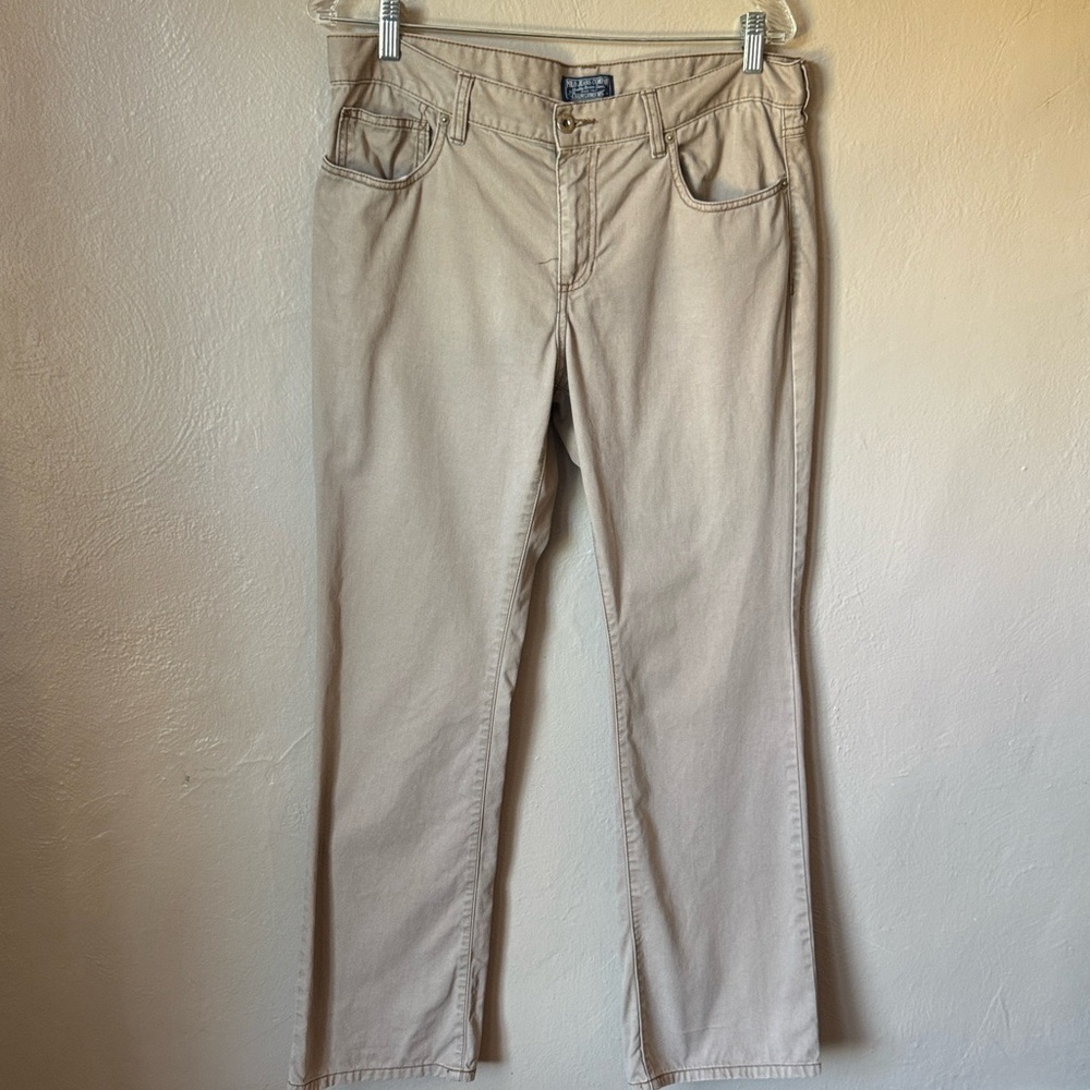 Ralph Lauren Classic Tan Straight Leg Pants Size 12 x 32